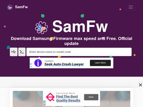 'samfw.com' screenshot