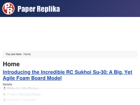 'paper-replika.com' screenshot