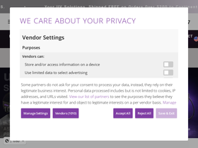 Spectro-UV homepage screenshot