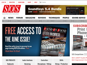 'soundonsound.com' screenshot