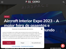'passageirodeprimeira.com' screenshot