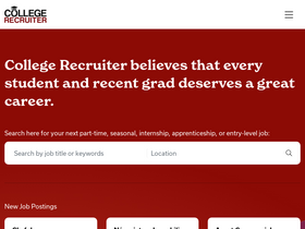'collegerecruiter.com' screenshot
