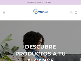 pideplus.es homepage screenshot