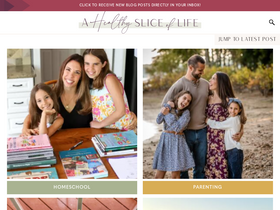 'ahealthysliceoflife.com' screenshot
