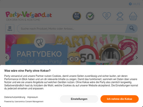 'party-versand.at' screenshot