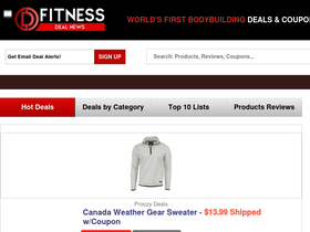 'fitnessdealnews.com' screenshot