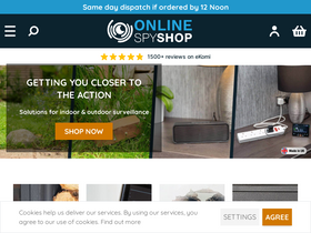 'onlinespyshop.co.uk' screenshot