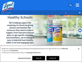 'lysol.com' screenshot