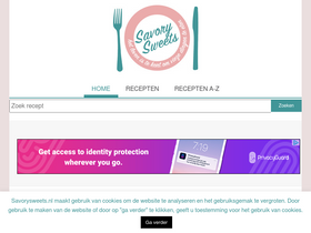 'savorysweets.nl' screenshot
