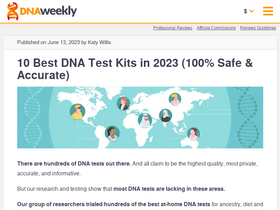 'dnaweekly.com' screenshot