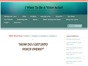 'iwanttobeavoiceactor.com' screenshot