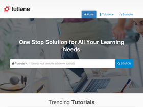'tutlane.com' screenshot
