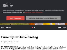 'eeagrants.org' screenshot