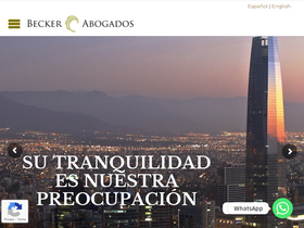 'beckerabogados.cl' screenshot