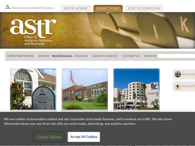 'adventistdirectory.org' screenshot