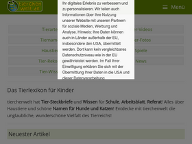 'tierchenwelt.de' screenshot