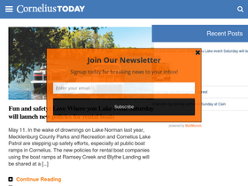 'corneliustoday.com' screenshot