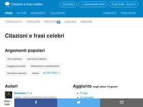'le-citazioni.it' screenshot