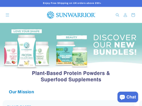 sunwarrior.co.uk homepage screenshot