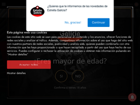 'estrellagalicia.es' screenshot