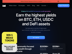 'midas.investments' screenshot