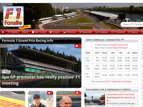 'f1-fansite.com' screenshot