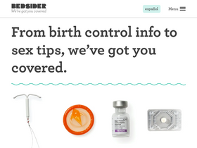 'bedsider.org' screenshot