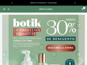 checkout.oboticario.com.co homepage screenshot