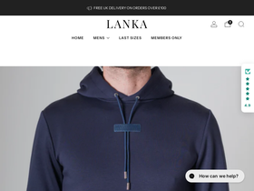 Lankaclothing homepage screenshot