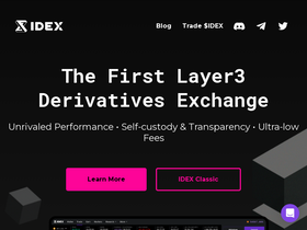 'idex.io' screenshot