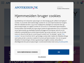 'apotekeren.dk' screenshot