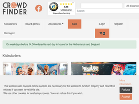 'crowdfinder.be' screenshot