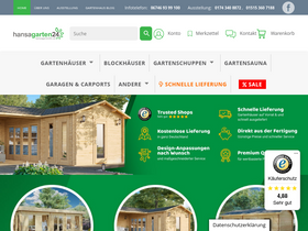 'hansagarten24.de' screenshot