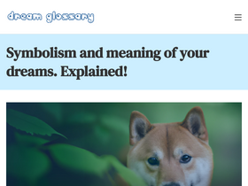 'dreamglossary.com' screenshot