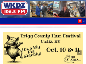 'wkdzradio.com' screenshot