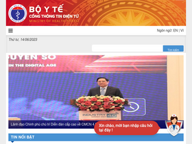 'moh.gov.vn' screenshot