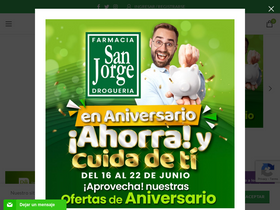 'drogueriasanjorge.com' screenshot