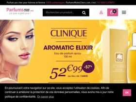'parfumsmoinschers.com' screenshot