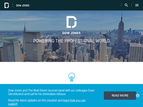 'dowjones.com' screenshot