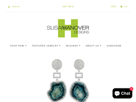 susanhanoverdesigns.com homepage screenshot