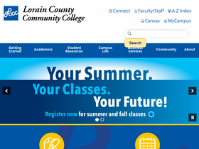 'lorainccc.edu' screenshot