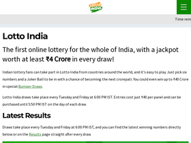 'lotto-india.com' screenshot