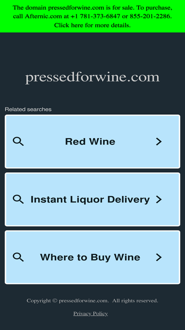 pressedforwine.com
