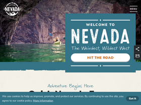 'travelnevada.com' screenshot