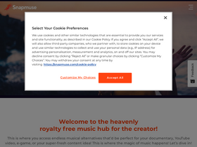 'snapmuse.com' screenshot