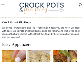 'crockpotsandflipflops.com' screenshot