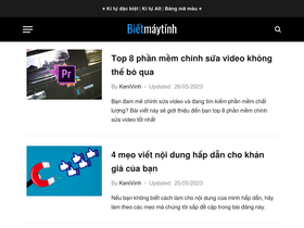 'bietmaytinh.com' screenshot