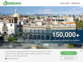 'adzuna.com.mx' screenshot