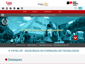 'fatecsp.br' screenshot