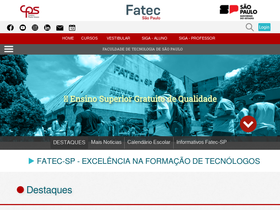 'fatecsp.br' screenshot